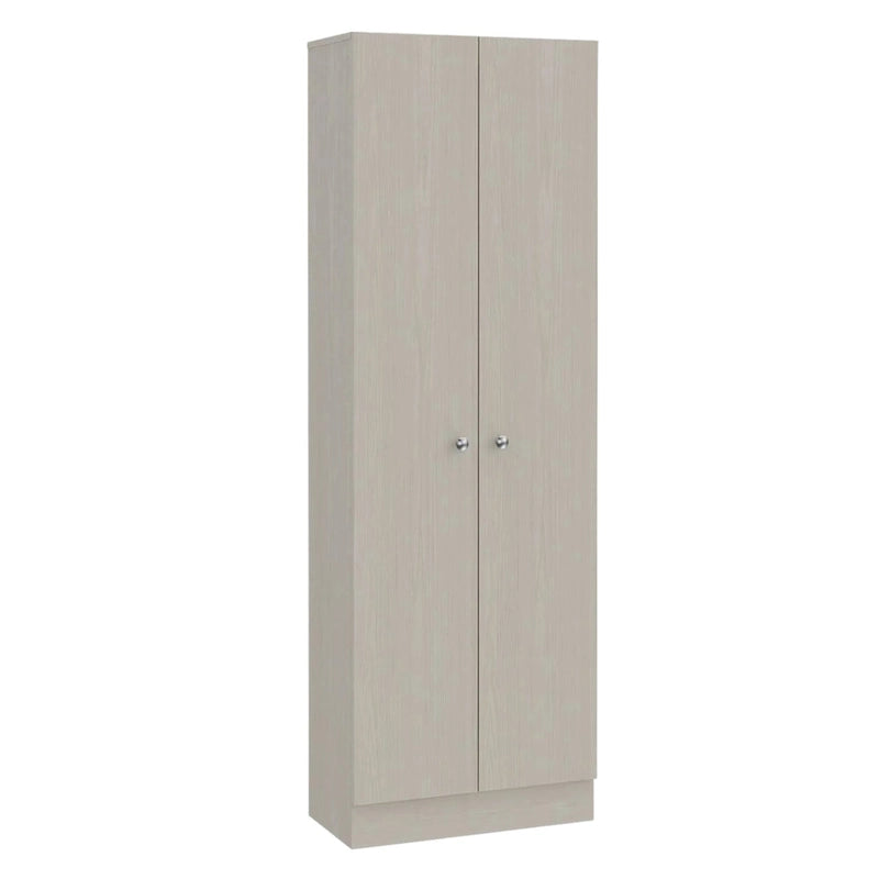 71-Zoll-Vorratsschrank aus hellgrauem Holz - 23.6B x 11.8T x 70.8H