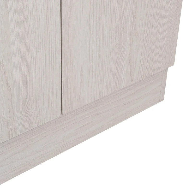 71-Zoll-Vorratsschrank aus hellgrauem Holz - 23.6B x 11.8T x 70.8H