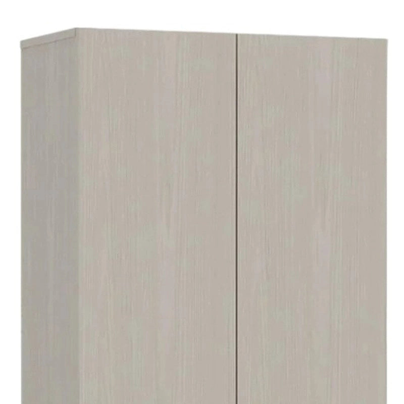 Dispensa contenitore in legno grigio chiaro da 71" - 23.6W x 11.8D x 70.8H