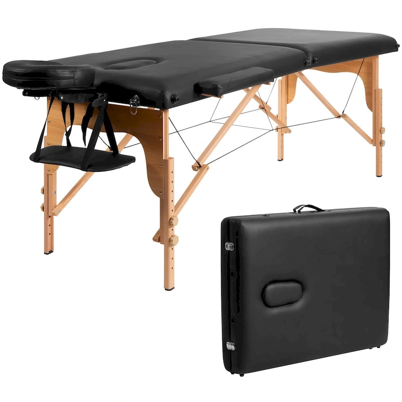 84" Portable Massage Table - Adjustable Facial Spa Bed