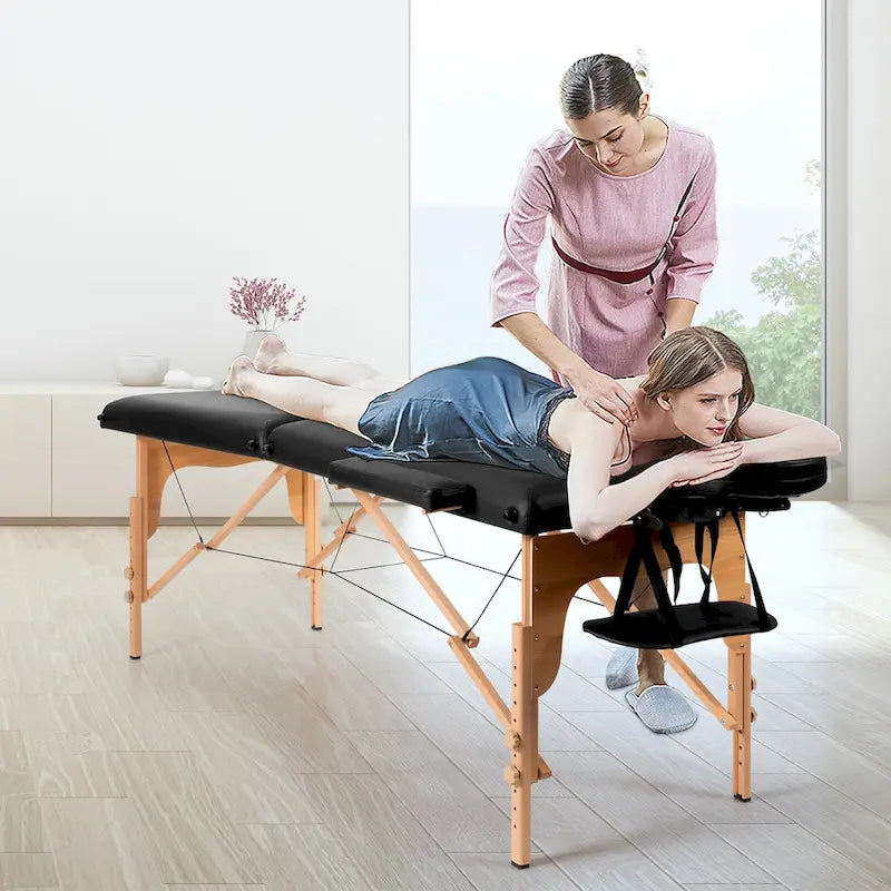 84" Portable Massage Table - Adjustable Facial Spa Bed