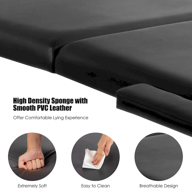 84" Portable Massage Table - Adjustable Facial Spa Bed
