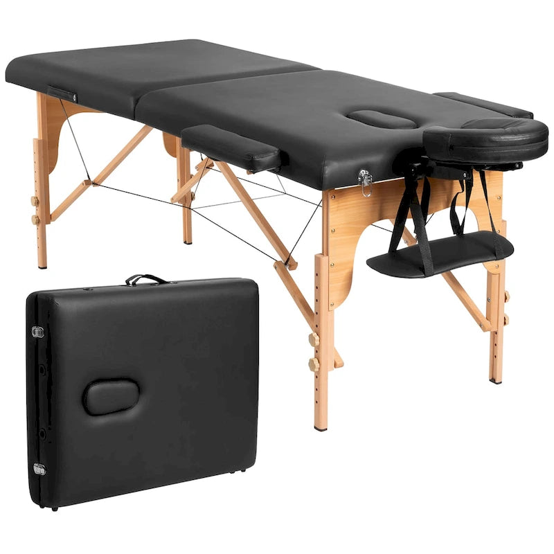 84" Portable Massage Table - Adjustable Facial Spa Bed