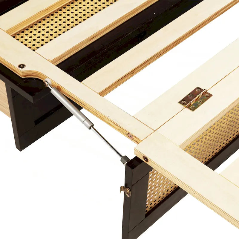 Versatile Queen Size Murphy Bed with Storage Functionality
