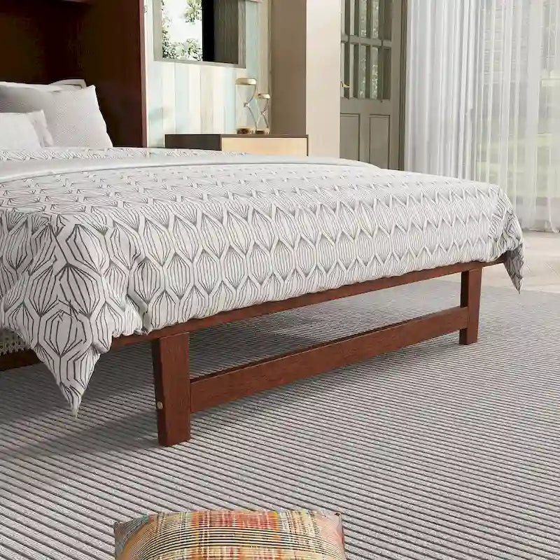 Versatile Queen Size Murphy Bed with Storage Functionality