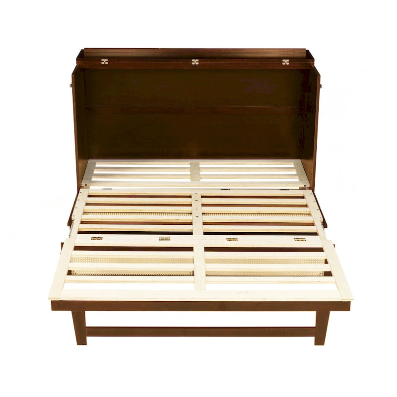 Versatile Queen Size Murphy Bed with Storage Functionality