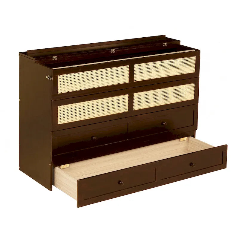 Versatile Queen Size Murphy Bed with Storage Functionality