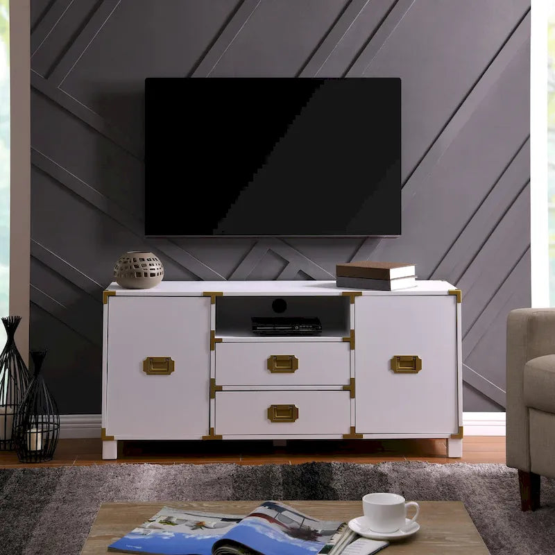 Media TV Stand for TVs up to 50" with Drawers and Cabinets