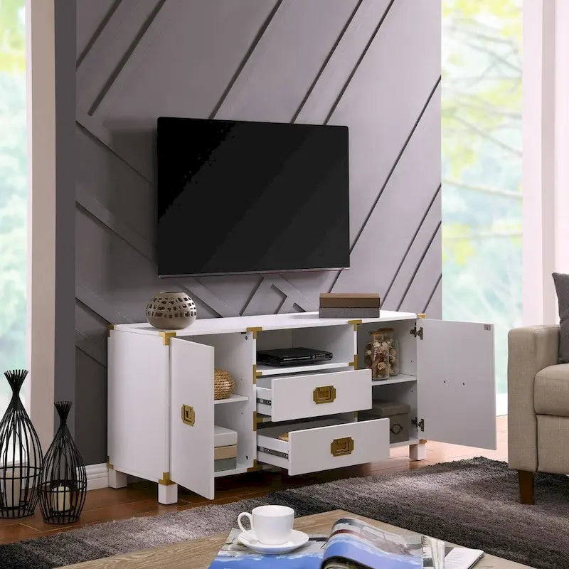 Media TV Stand for TVs up to 50" with Drawers and Cabinets