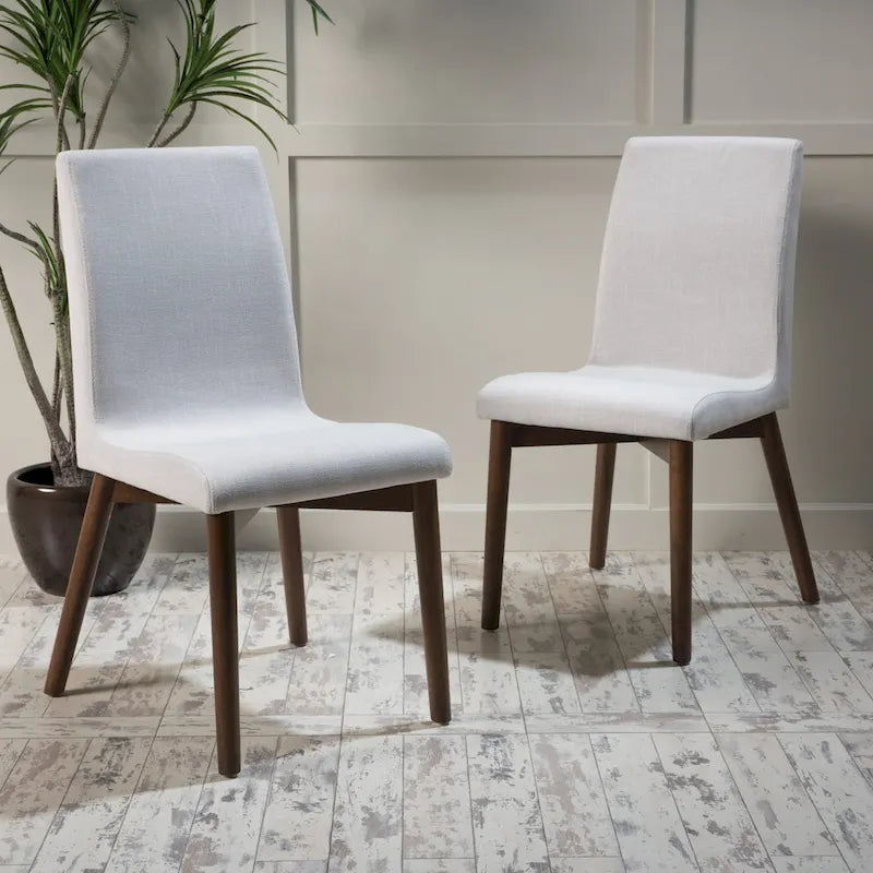 Mid-Century Fabric Dining Chair (Set of 2)