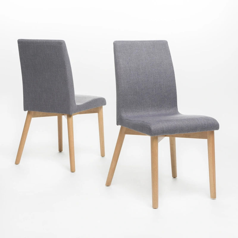 Mid-Century Fabric Dining Chair (Set of 2)
