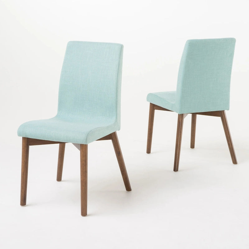 Mid-Century Fabric Dining Chair (Set of 2)