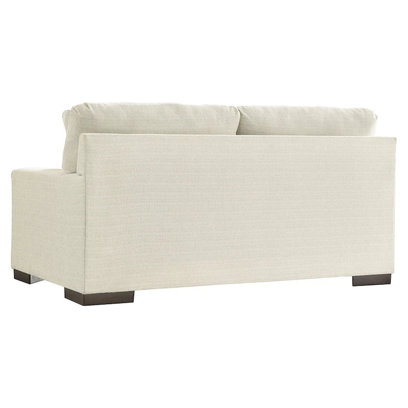 Classic Loveseat with Platform Foundation and Accent Pillows - 70W x 40D x 37H