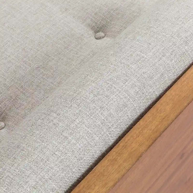 Mid-Century Modern Chaise Lounge with Bolster Pillows