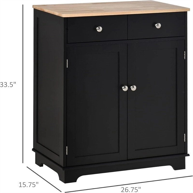 Sideboard-Buffetschrank - Küchen-Aufbewahrungsschrank - 15.75T x 26.75B x 33.5H