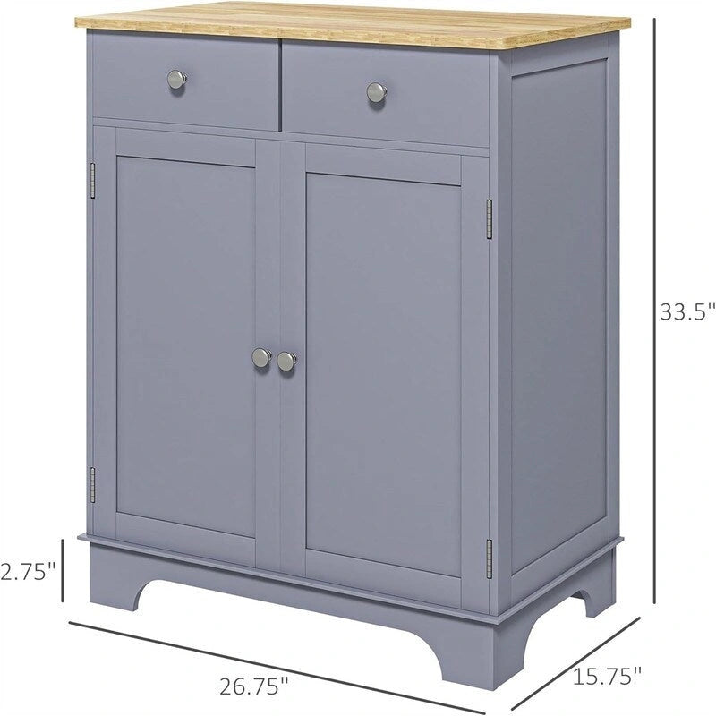 Sideboard-Buffetschrank - Küchen-Aufbewahrungsschrank - 15.75T x 26.75B x 33.5H