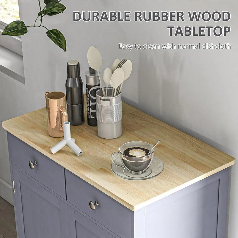 Sideboard-Buffetschrank - Küchen-Aufbewahrungsschrank - 15.75T x 26.75B x 33.5H