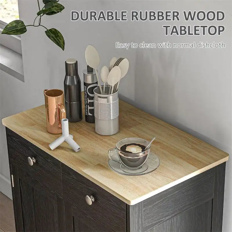 Sideboard-Buffetschrank - Küchen-Aufbewahrungsschrank - 15.75T x 26.75B x 33.5H