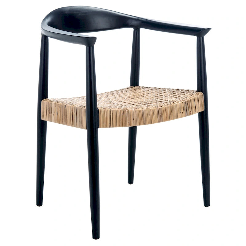 Mid-Century Rattan Peel Accent Chair - 25W x 19D x 31H