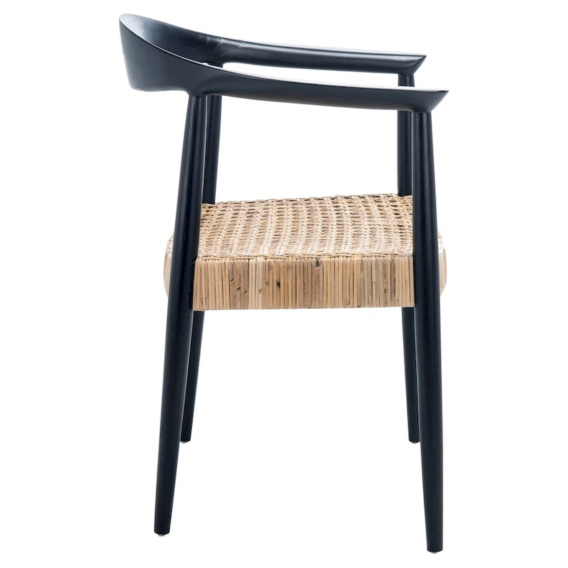 Mid-Century Rattan Peel Accent Chair - 25W x 19D x 31H