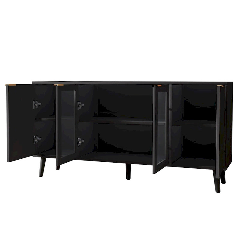Buffettisch-Küchen-Sideboard mit Glastüren