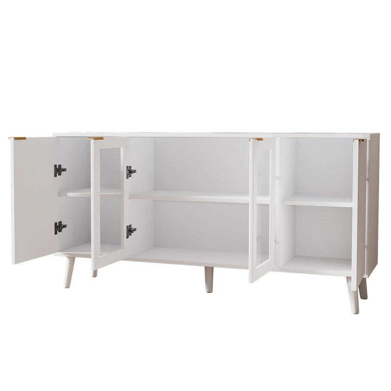 Buffettisch-Küchen-Sideboard mit Glastüren