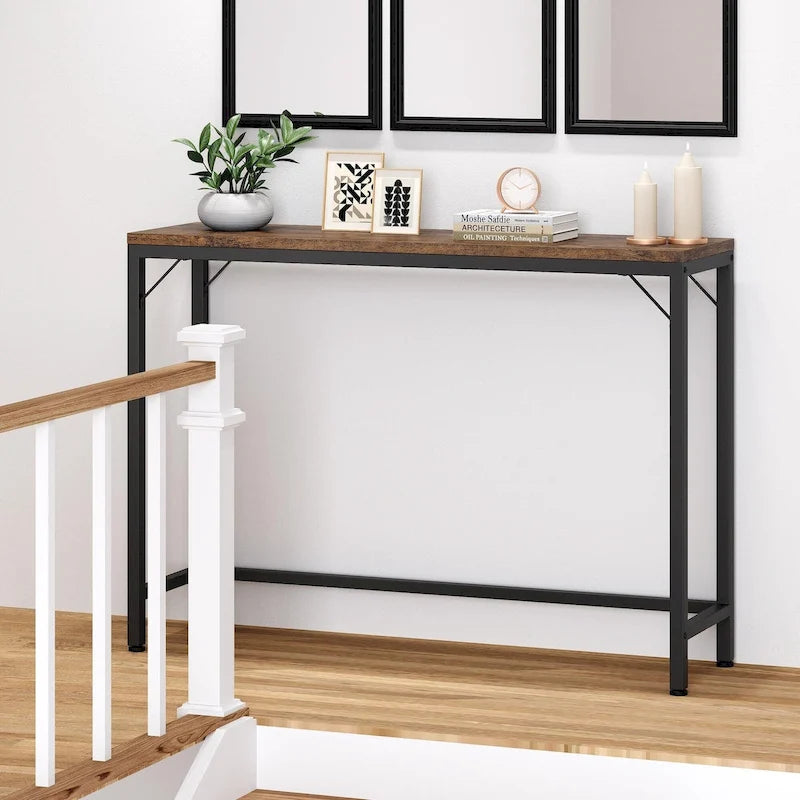 Narrow Console Table 9.1D x 39.4W x 31.1H
