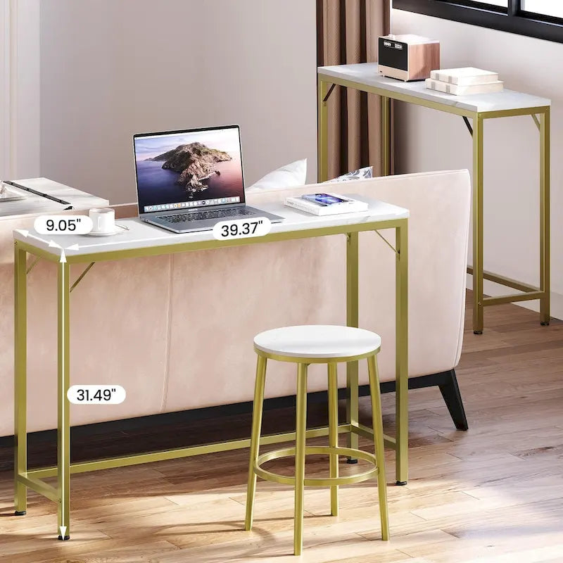 Narrow Console Table 9.1D x 39.4W x 31.1H