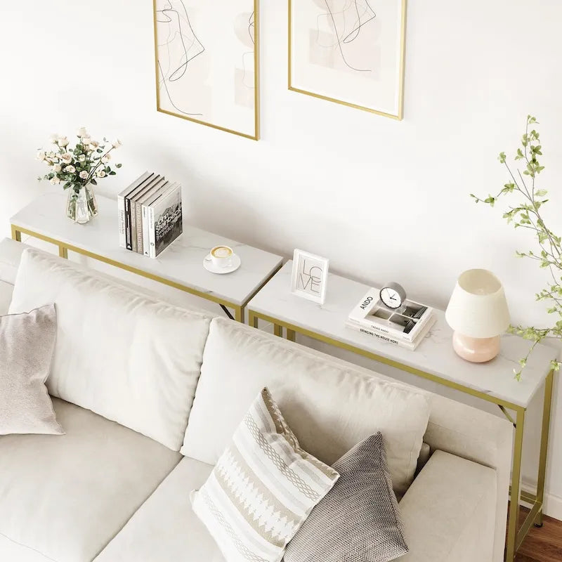 Narrow Console Table 9.1D x 39.4W x 31.1H