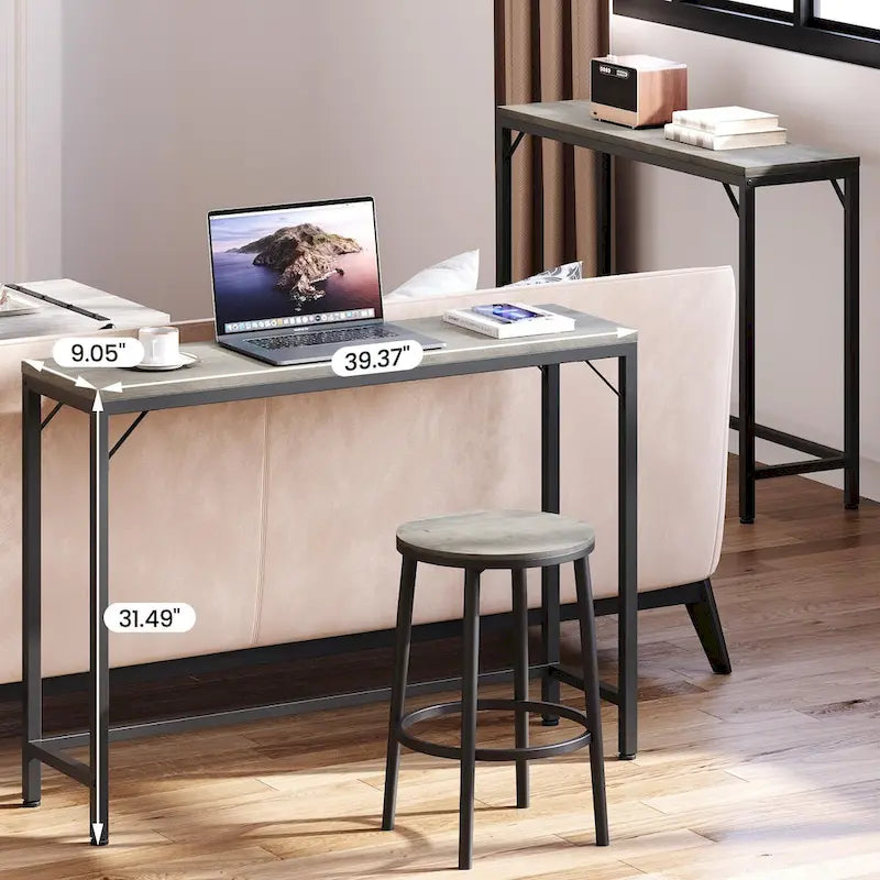 Narrow Console Table 9.1D x 39.4W x 31.1H