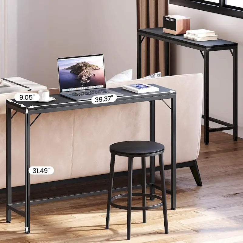 Narrow Console Table 9.1D x 39.4W x 31.1H