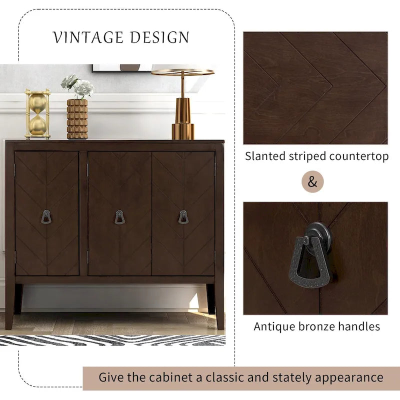 37 Vintage-Küchen-Akzent-Buffet-Sideboard-Schrank