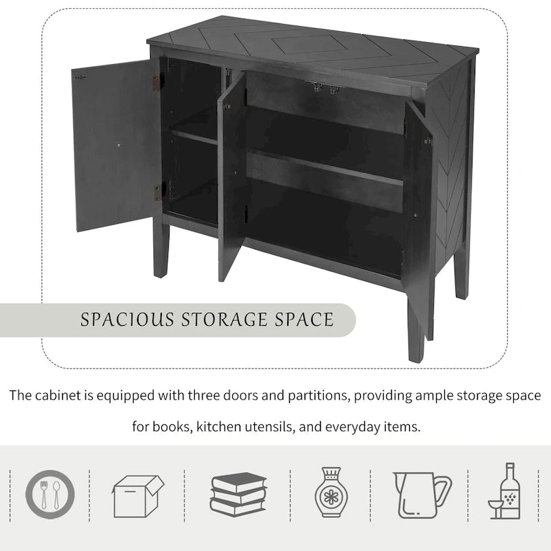 37 Vintage-Küchen-Akzent-Buffet-Sideboard-Schrank