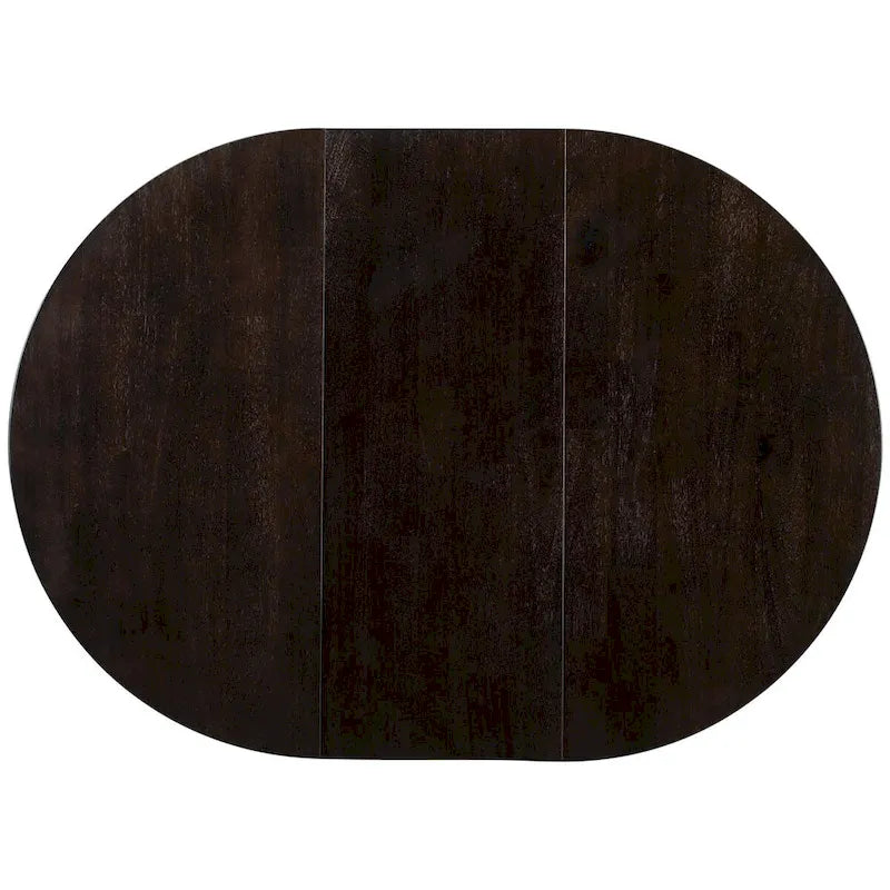 Farmhouse Round Extendable Dining Table