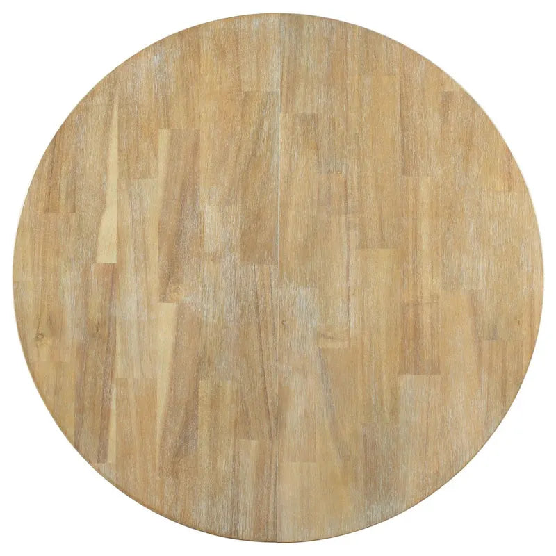 Farmhouse Round Extendable Dining Table