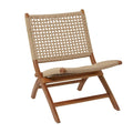 Wood Handmade Woven Living Room Accent Chair - Brown or Black