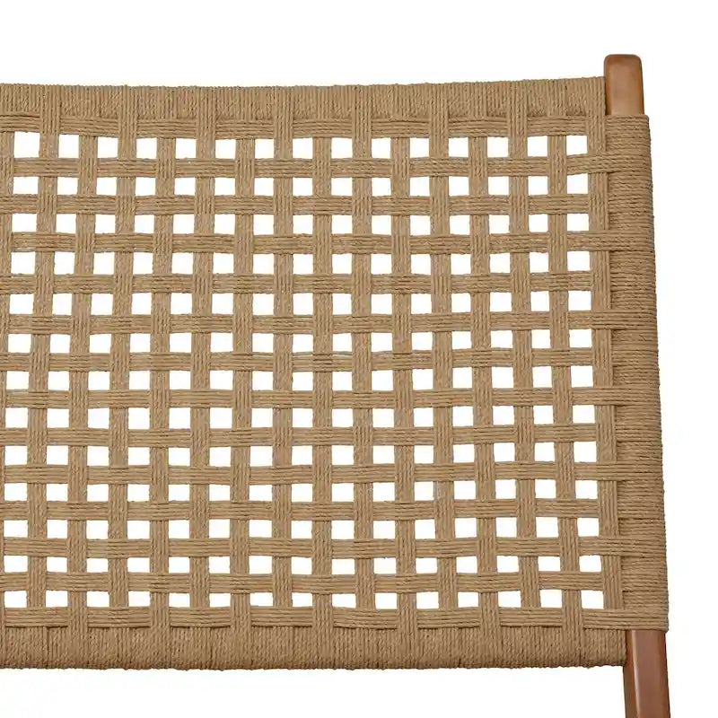Wood Handmade Woven Living Room Accent Chair - Brown or Black